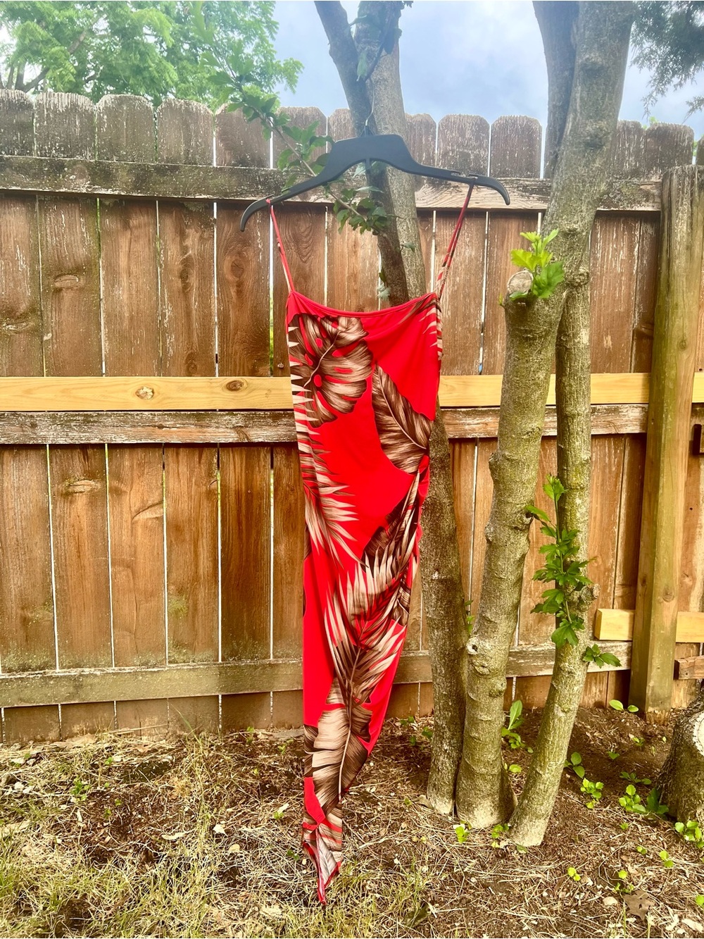 NWOT Windsor Strappy  Tomato Red Ruched Slit Cowl Mini midi Dress L y2k clubbing